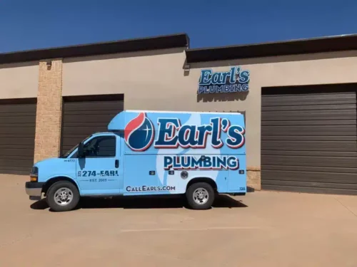 Earl's plumbing heating and air truck.