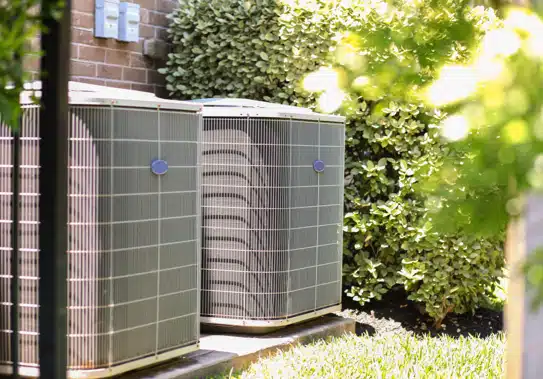 air conditioners outside of commercial building in frisco, tx.